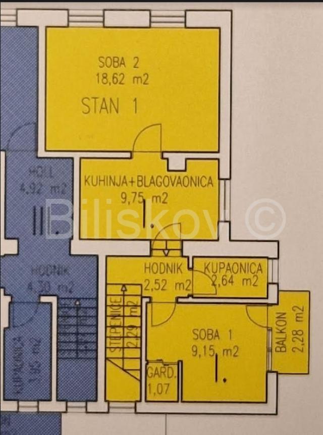 Prodaja, Čakovec, dvosoban stan u centru