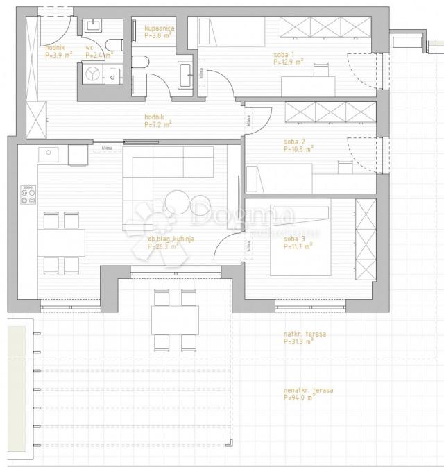  NOVOGRADNJA PREMIUM LIVING RIJEKA -  STAN 2. 0 / 3S+DB