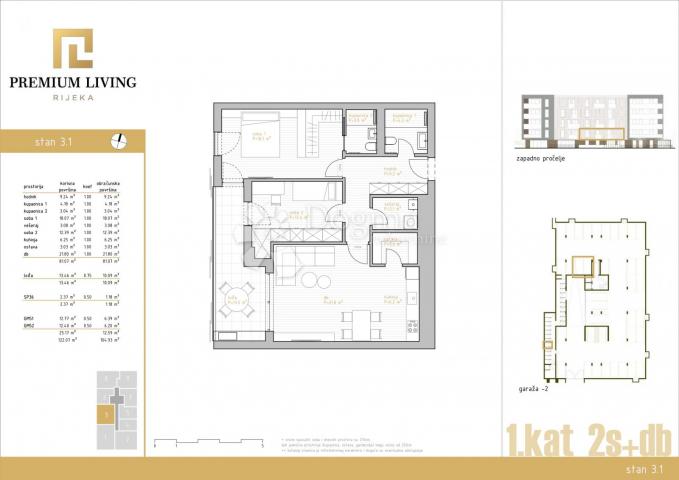 Wohnung Zamet, Rijeka, 145,90m2