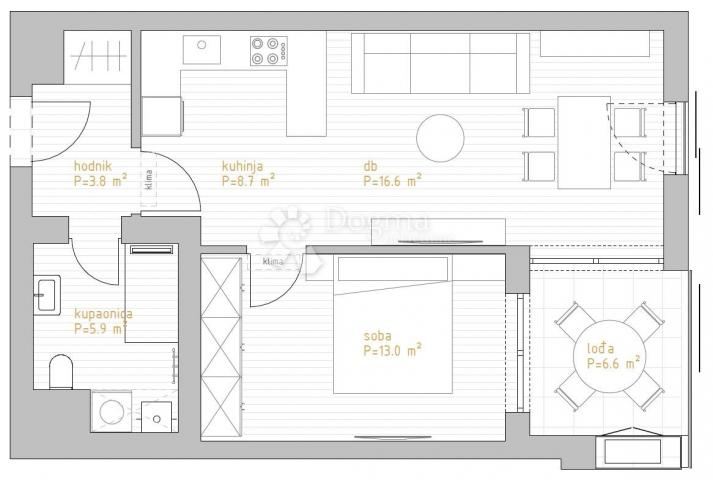 NOVOGRADNJA PREMIUM LIVING RIJEKA -  STAN 4. 2 / 1S+DB