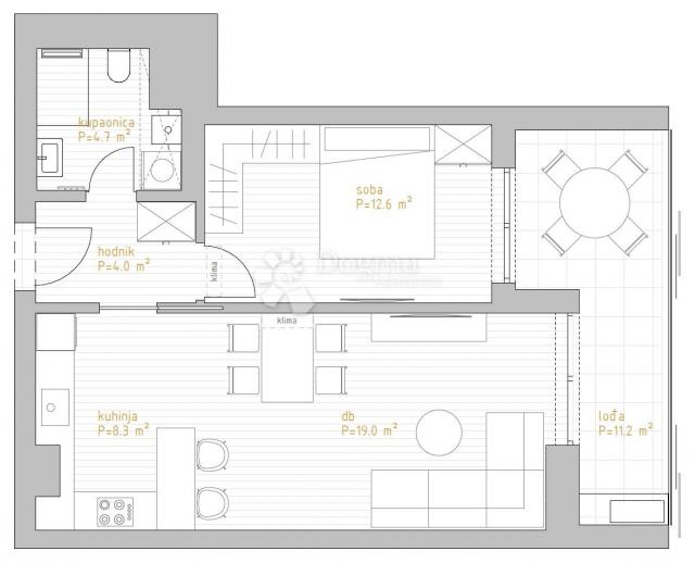 NOVOGRADNJA PREMIUM LIVING RIJEKA -  STAN 5. 1 / 1S+DB