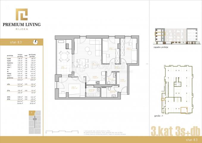 Wohnung Zamet, Rijeka, 145,90m2