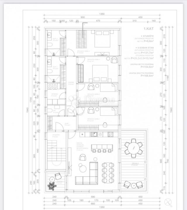 Flat Maksimir, 131,70m2