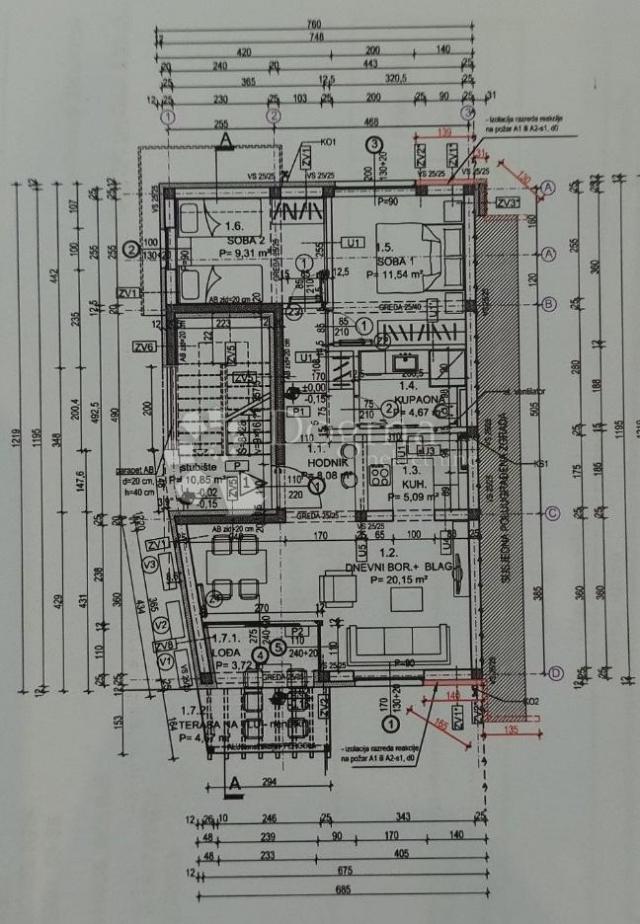 Apartment Šilo, Dobrinj, 64,70m2