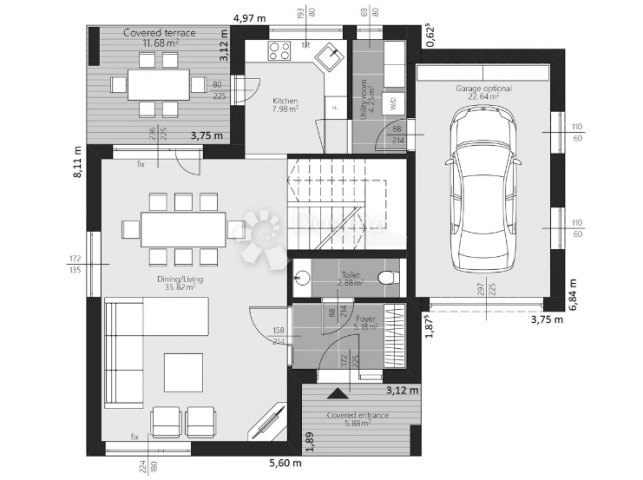 Land Medulin, 823m2