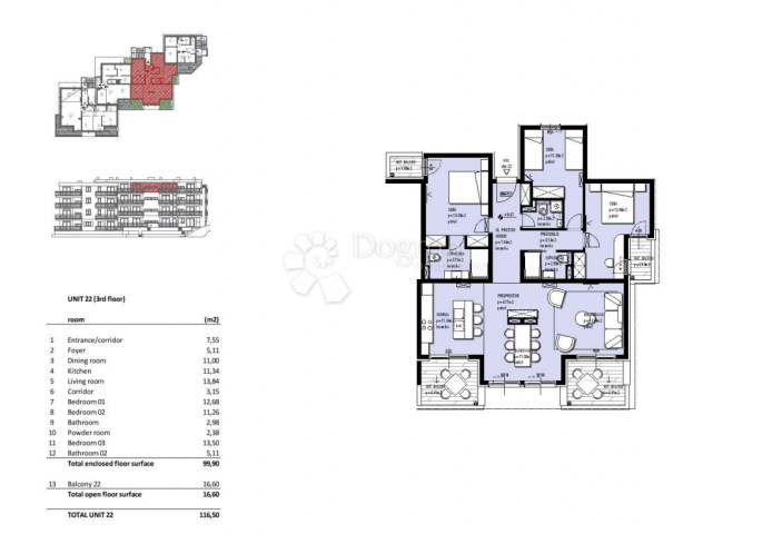 Wohnung Seget Vranjica, Seget, 45,80m2