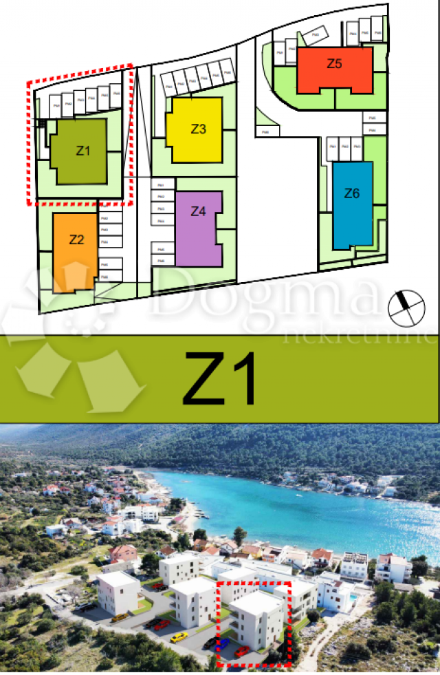 Flat Grebaštica, Šibenik - Okolica, 77,97m2