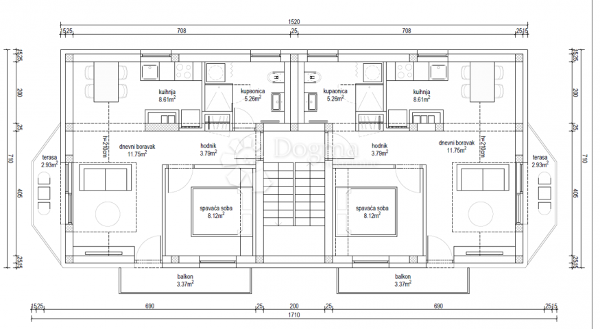 Wohnung Remete, Maksimir, 60,24m2