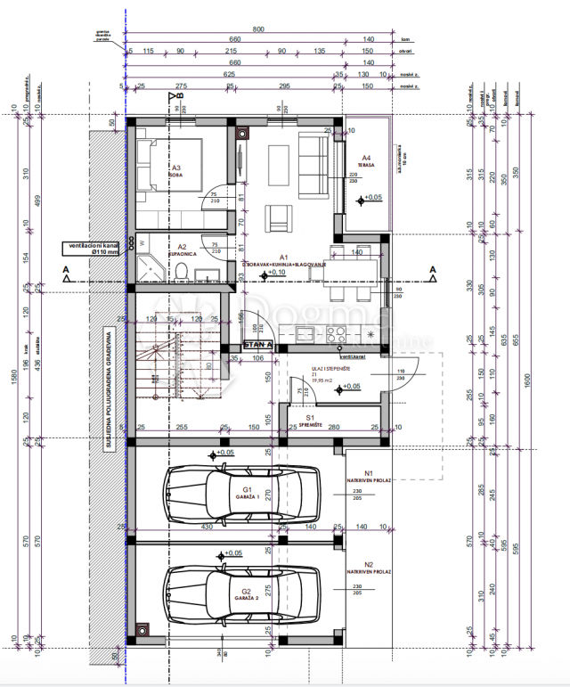 Wohnung Medulin, 40,93m2