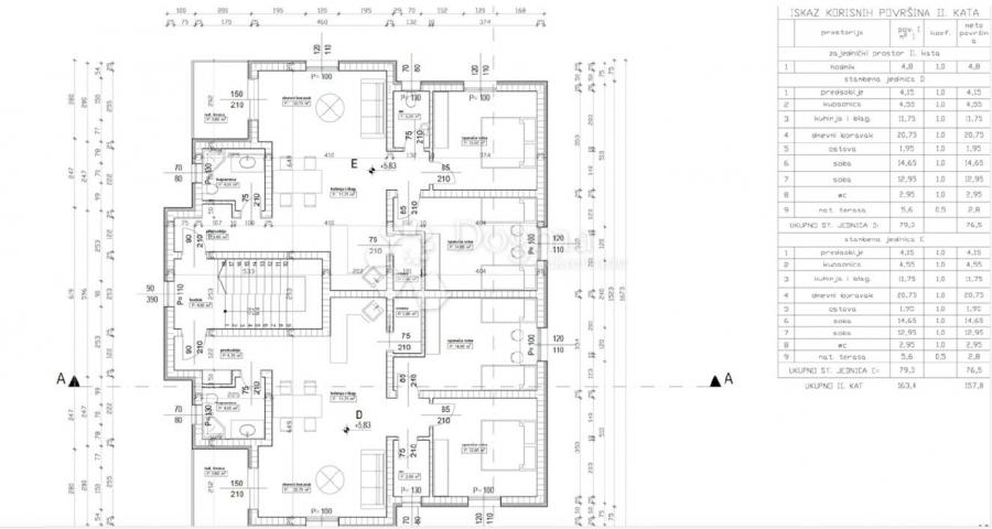 Poreč, Istra- Moderni stanovi u novogradnji 76 m2