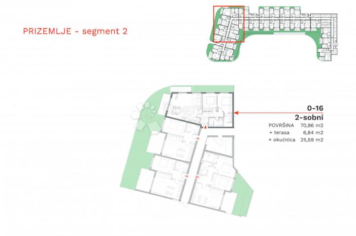 Studio-Apartment, Erdgeschoss, mit Garten, Neubau, Umag