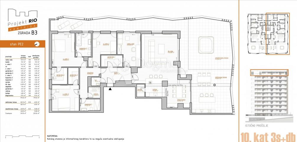 Wohnung Kantrida, Rijeka, 119,63m2