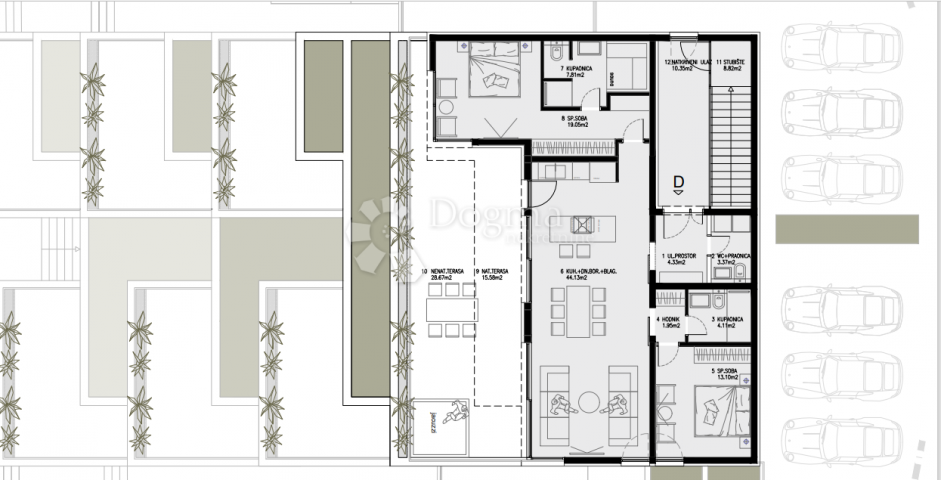 Wohnung Primošten, 125m2