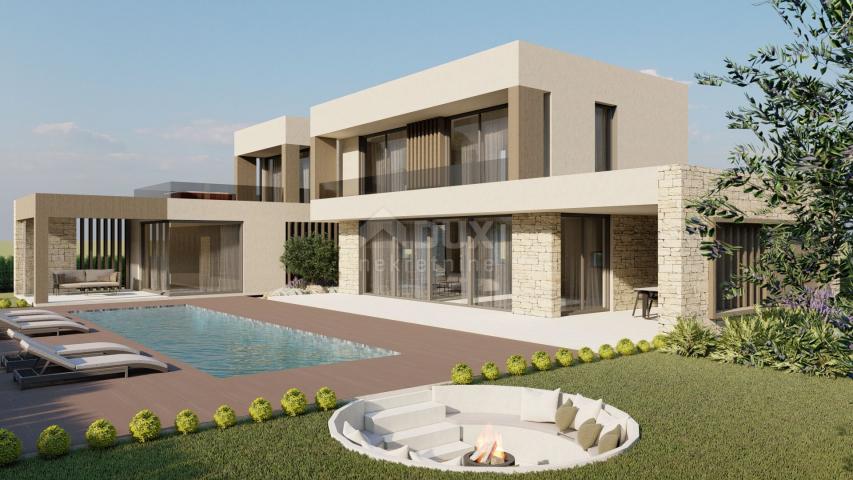 ISTRIA, KAŠTELIR Project of a modern villa with wellness 10km from the sea