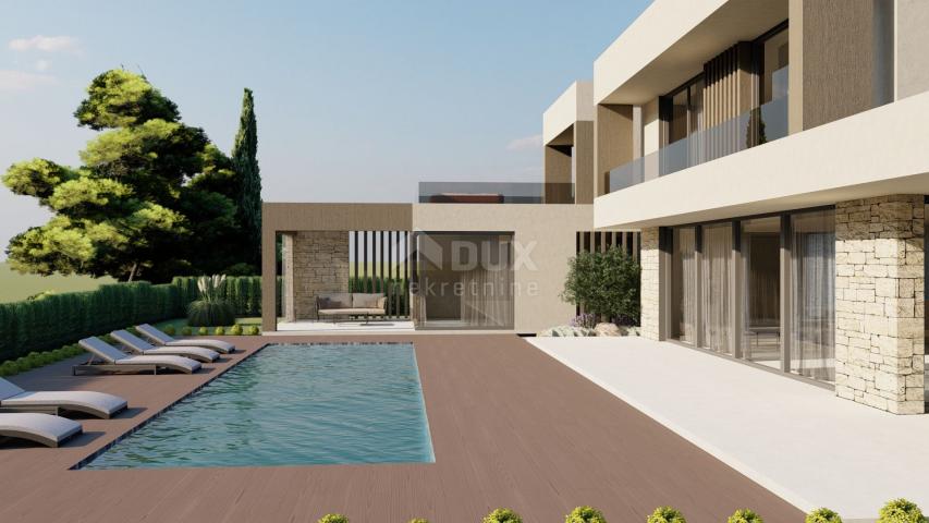 ISTRIA, KAŠTELIR Project of a modern villa with wellness 10km from the sea