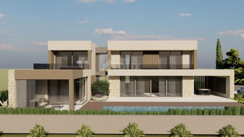 ISTRIA, KAŠTELIR Project of a modern villa with wellness 10km from the sea