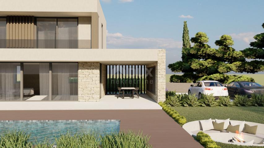 ISTRIA, KAŠTELIR Project of a modern villa with wellness 10km from the sea