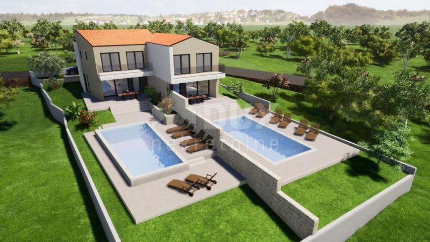 MALINSKA - New construction in a great location with a view of the sea