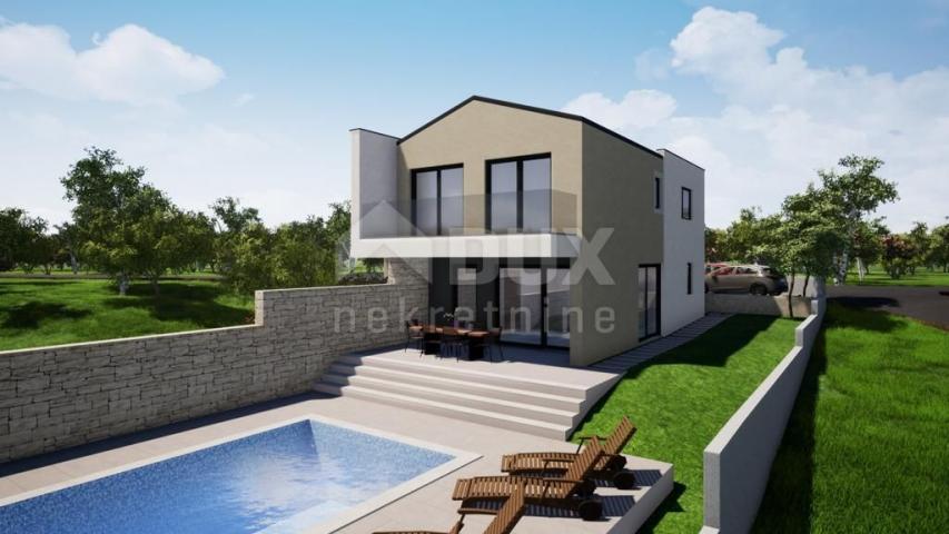 MALINSKA - New construction in a great location with a view of the sea