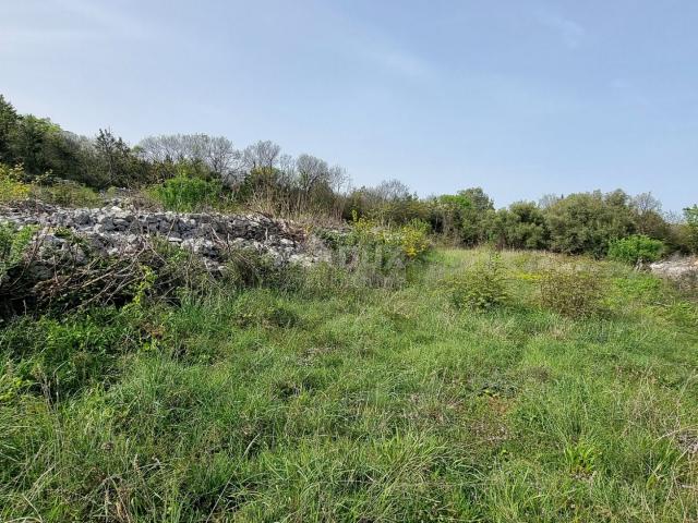 ISTRIA, RABAC - Investment land with building permits and a sensational view