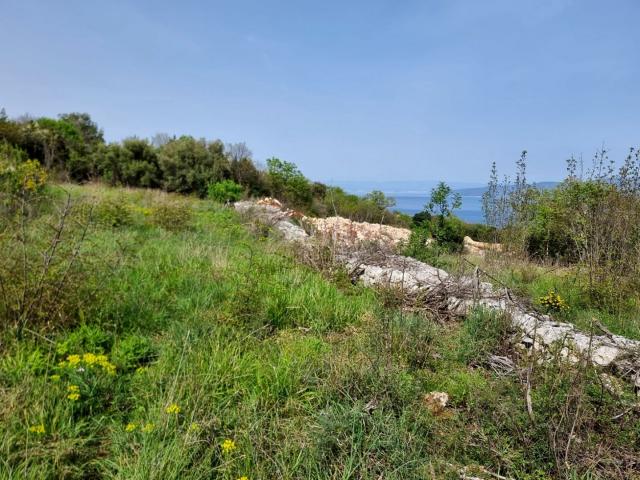 ISTRIA, RABAC - Investment land with building permits and a sensational view