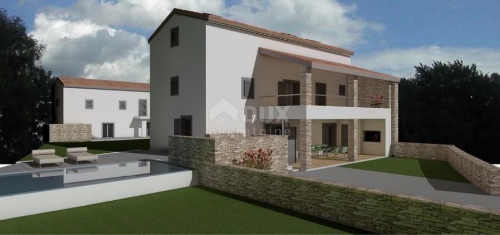 ISTRIA, KANFANAR - Renovation of a semi-detached stone house in the center has begun