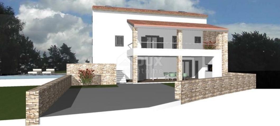 ISTRIA, KANFANAR - Renovation of a semi-detached stone house in the center has begun