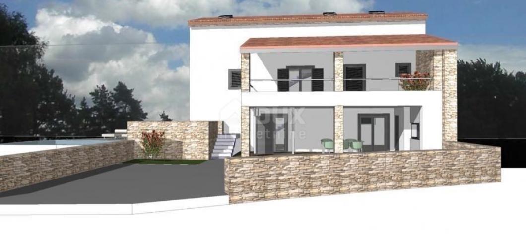 ISTRIA, KANFANAR - Renovation of a semi-detached stone house in the center has begun