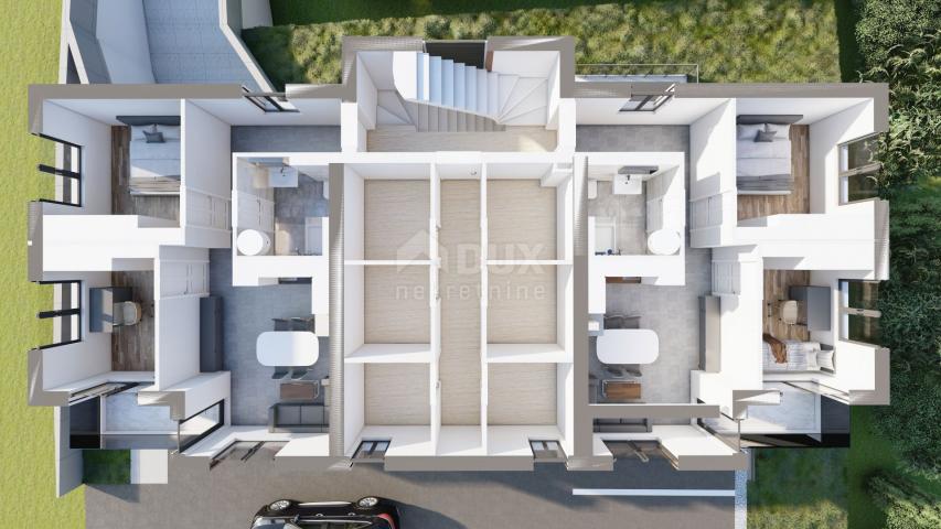 ZADAR, GORNJI BILIG - Apartment with garage under construction S4