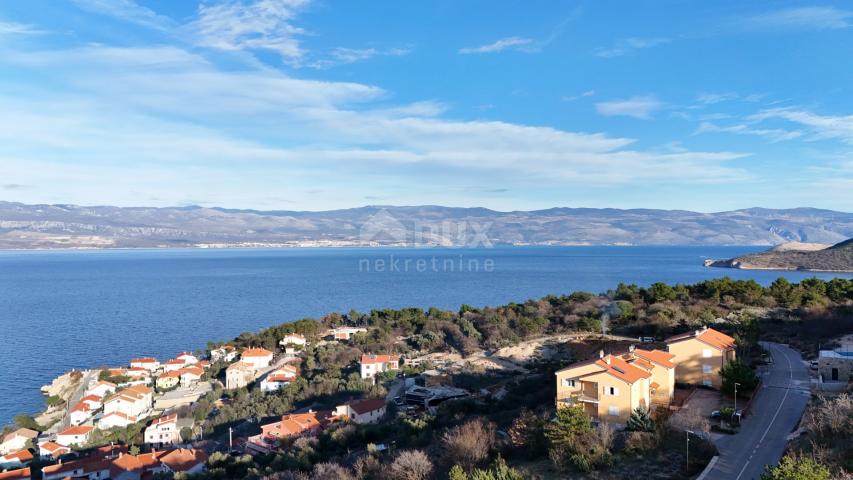 KRK ISLAND, VRBNIK - Building land, TOP LOCATION with project