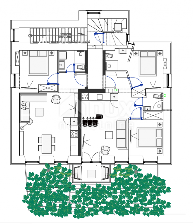 RIJEKA, TURNIĆ - Neubau mit 6 Wohnungen zur Investition, Parkplatz, Aussicht