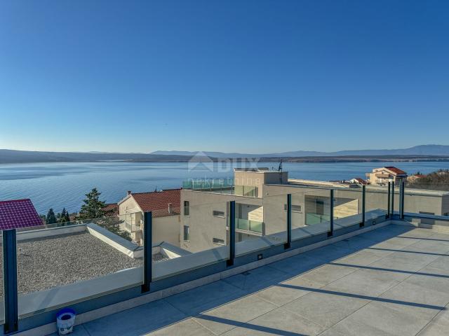 CRIKVENICA, DRAMALJ- Penthouse + stan u novogradnji blizu mora s pogledom, garažom