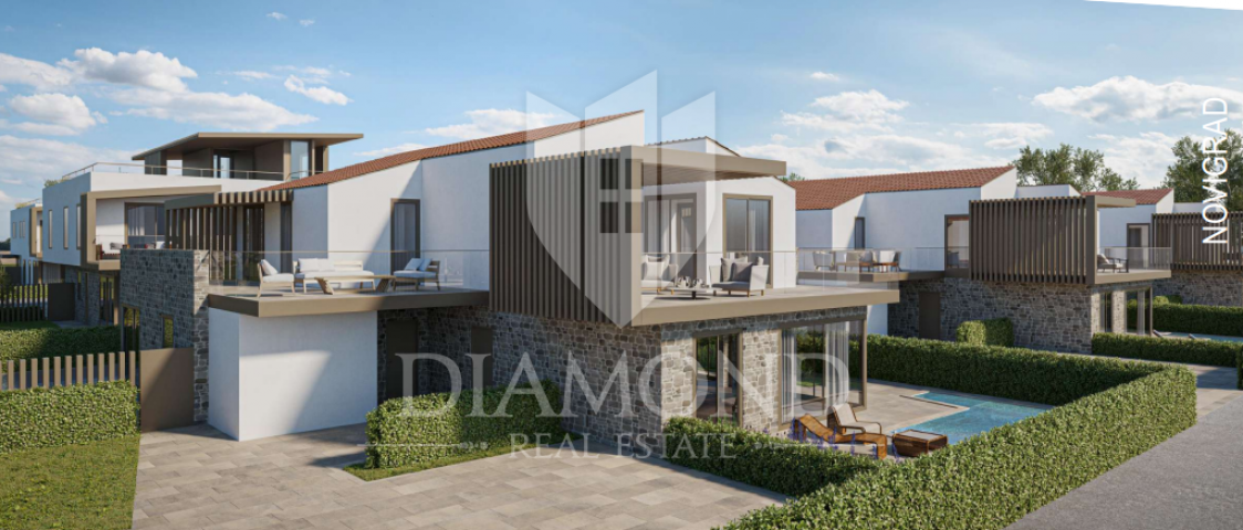 New building, modern apartment with pool near Novigrad