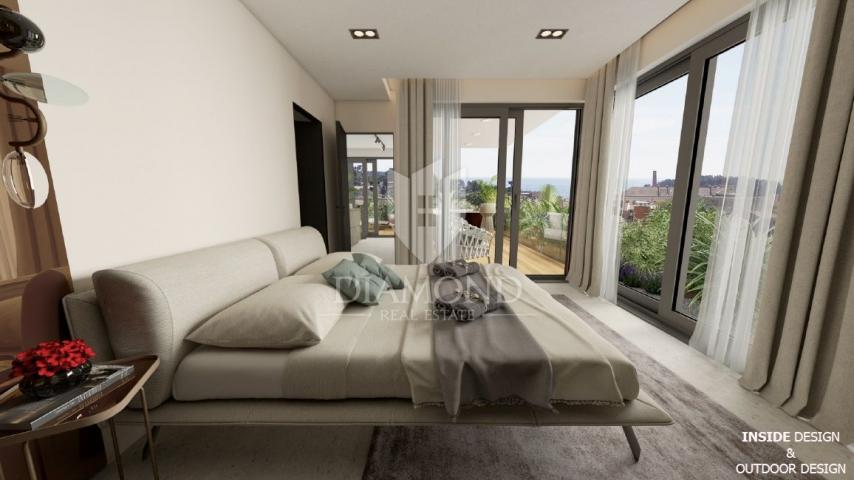 Rovinj, Penthouse in Zentrumsnähe mit Meerblick