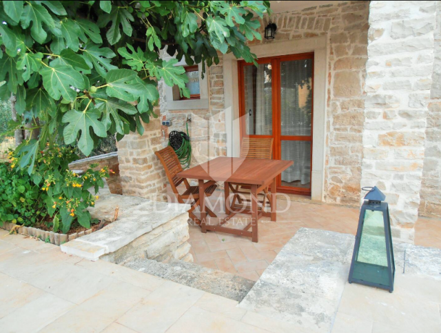 Marčana, surroundings, two stone houses with pool