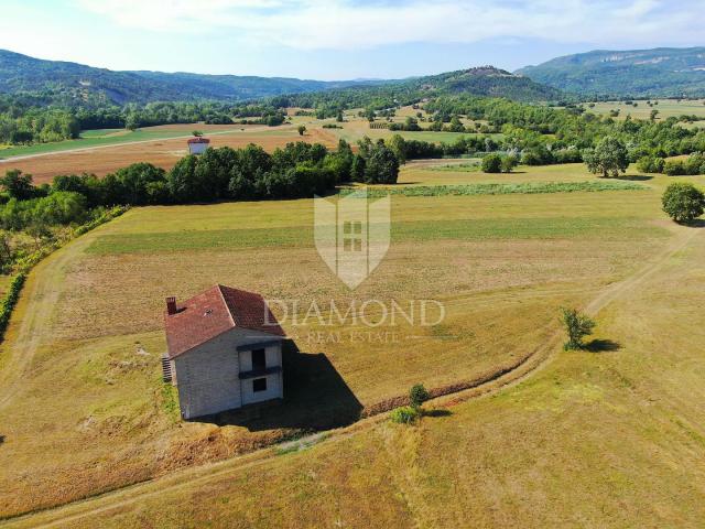 Boljun, ein Haus in schöner Lage mit freiem Blick