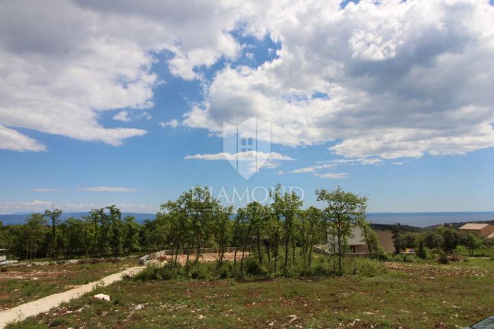 Marčana, surroundings, holiday house under construction, sea view