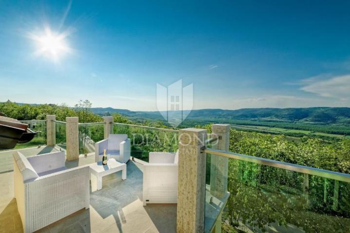 Motovun. schöne Villa mit einer bezaubernden Aussicht