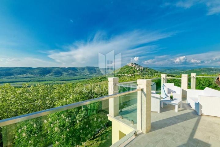 Motovun. schöne Villa mit einer bezaubernden Aussicht