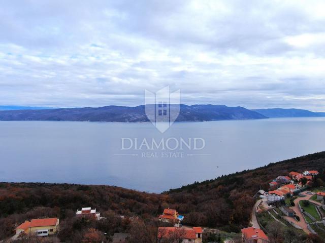 Labin, Rabac, neues Haus mit wunderschönem Blick auf das Meer