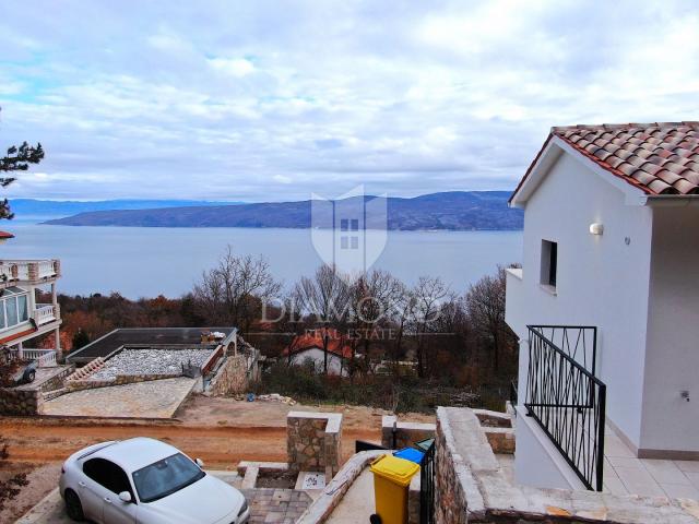 Labin, Rabac, neues Haus mit wunderschönem Blick auf das Meer