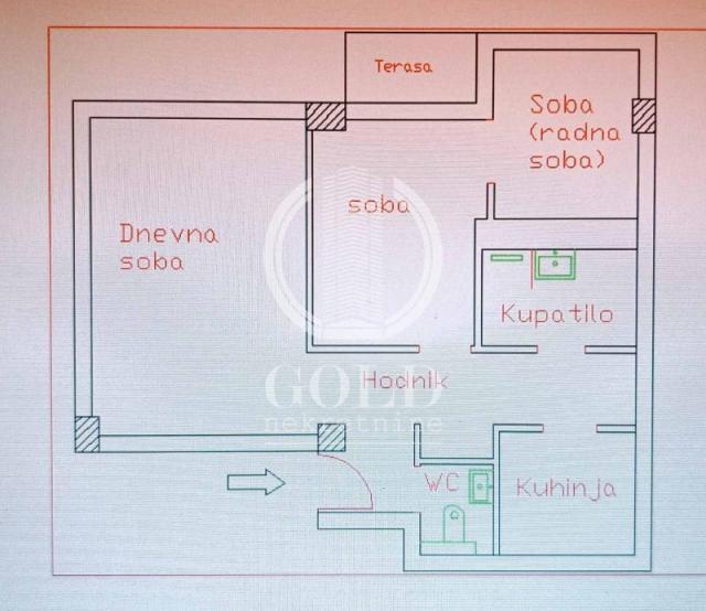 Prodajemo 2. 0 stan kod Socijalnog, bez ulaganja, 49m2 ID#6115