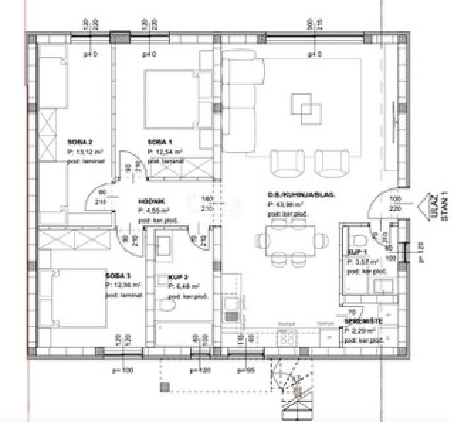 Insel Krk, Soline - Maisonette-Wohnung C, 150 m vom Meer entfernt