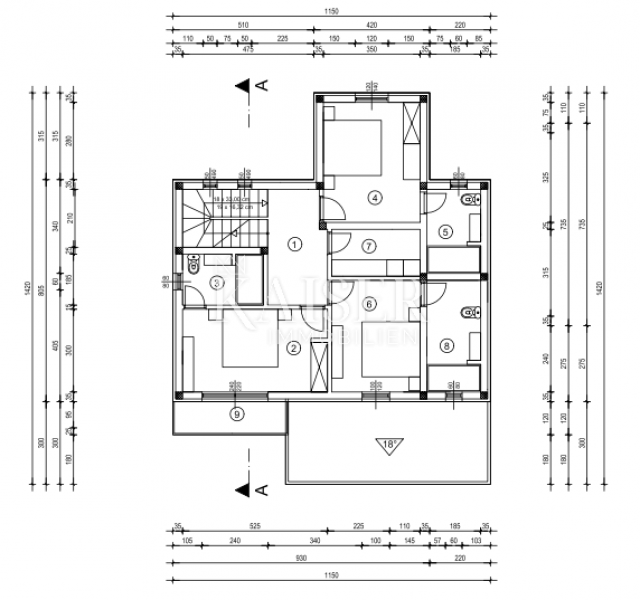 Otok Krk, Dobrinj - luksuzna villa 185m2