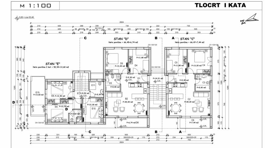 Istra - Poreč, stan u novogradnji, 130 m2