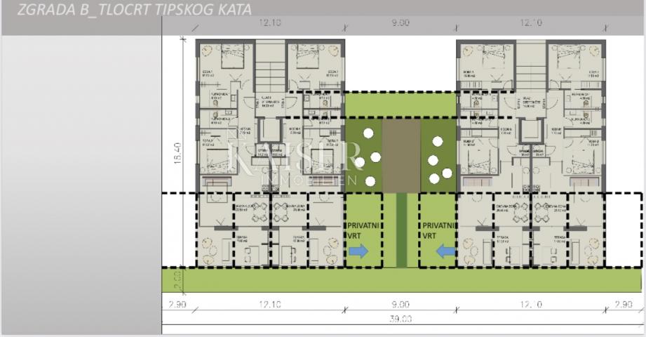 Rabac - građevinsko zemljište s projektom za 3 stambene zgrade