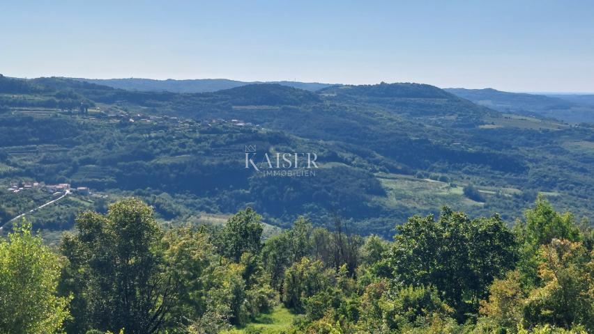 Istra, Motovun- građevinsko zemljište s predivnim panoramskim pogledom