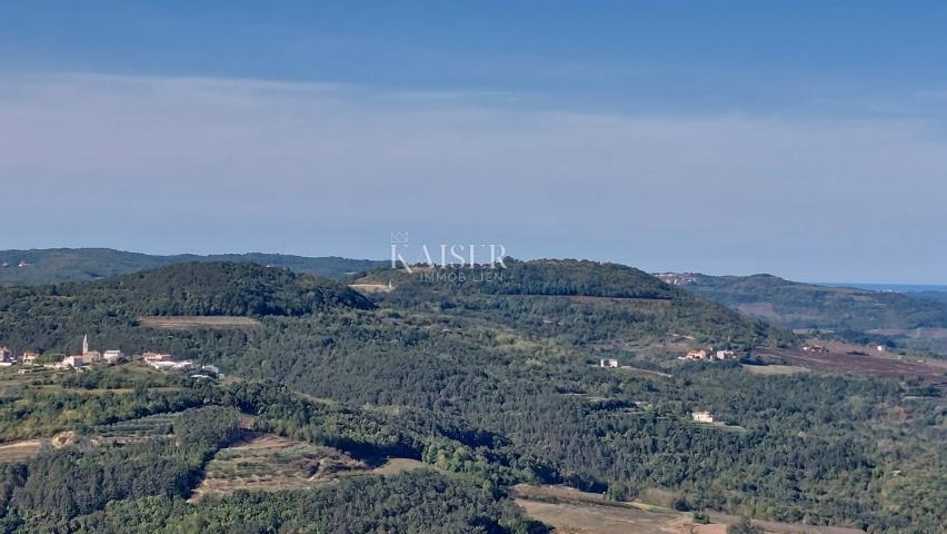 Istra, Motovun- građevinsko zemljište s predivnim panoramskim pogledom