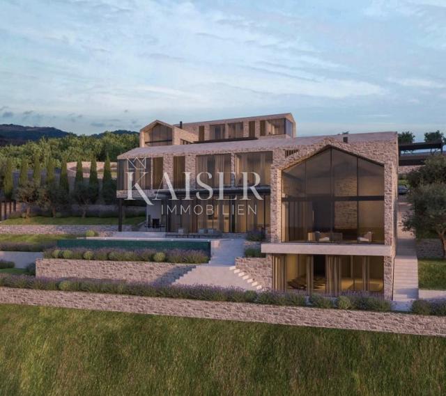 Istrien, Motovun – Projekt mit Baugenehmigung für eine Luxusvilla