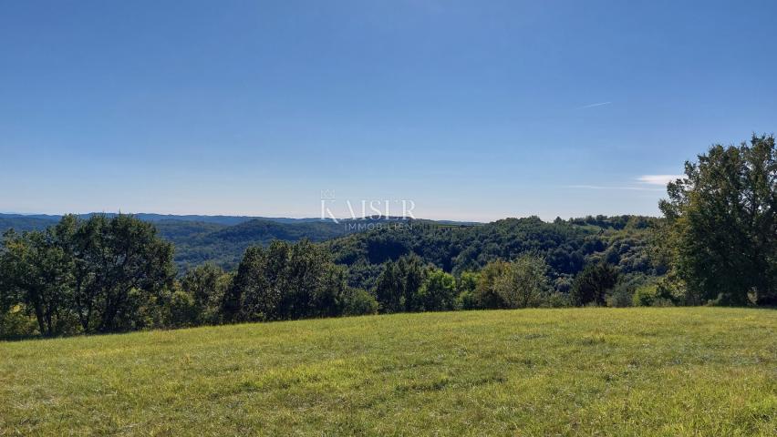 Istra, Motovun, građevinsko zemljište s dozvolama za luksuzne vile